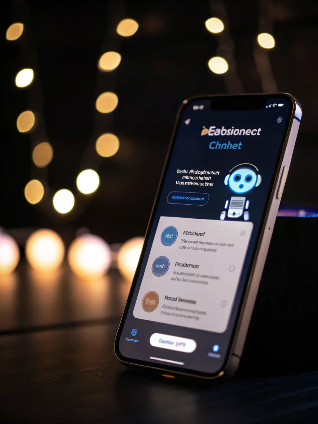 A digital illustration depicting an AI chatbot instantly responding to a customer inquiry on a smartphone, showcasing the speed and efficiency of ValetVoice™.
