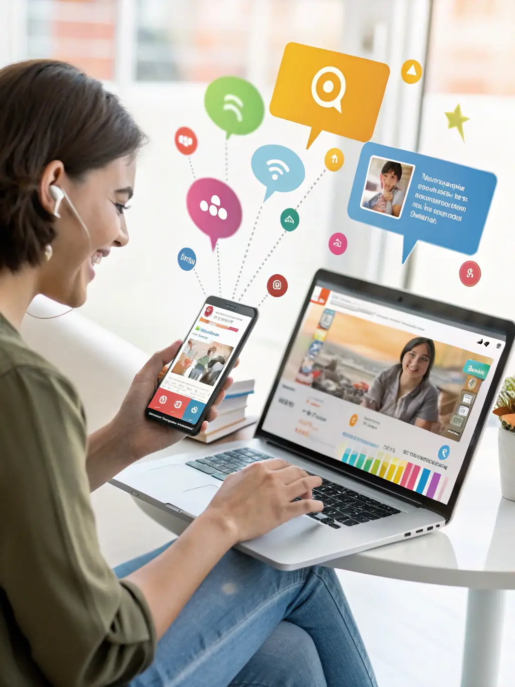 A graphic showcasing ValetVoice™ AI receptionist's ability to handle multiple calls simultaneously, ensuring no customer is left waiting.